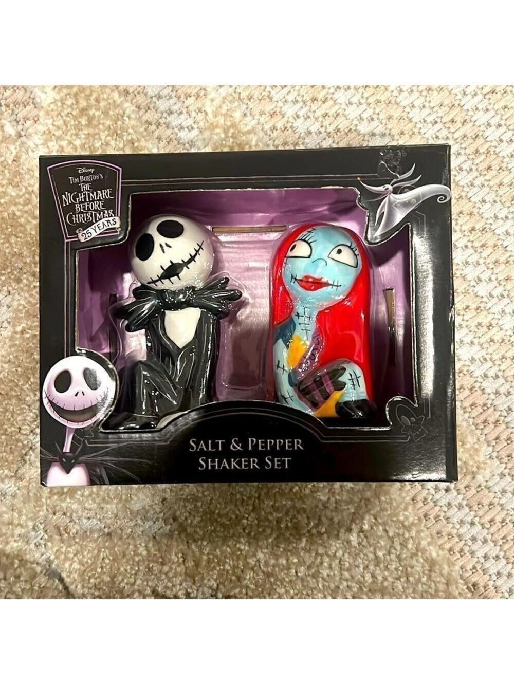 Disney Tim Burton’s The Nightmare Before Christmas Salt & Pepper Shaker set NWT